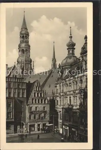 Zwickau Sachsen Hauptmarkt mit Dom Kat. Zwickau