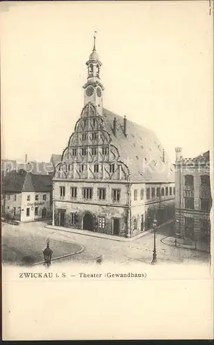 Zwickau Sachsen Theater Gewandhaus Kat. Zwickau