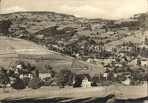 Klingenthal Vogtland mit Aschberg Kat. Klingenthal Sachsen