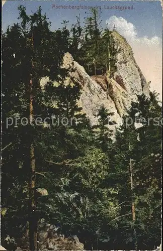 Tabarz Aschenbergfelsen im Lauchagrund Kat. Tabarz Thueringer Wald