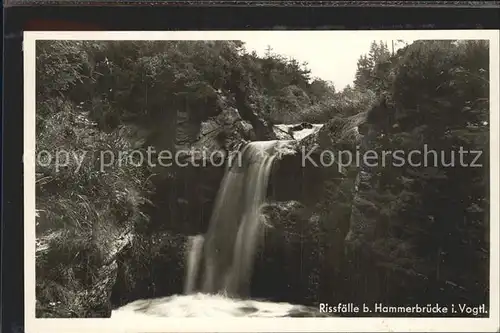 Hammerbruecke Rissfaelle Wasserfall Kat. Hammerbruecke