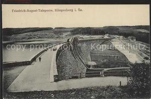 Klingenberg Sachsen Friedrich August Talsperre Spermauer Kat. Pretzschendorf