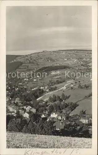 Klingenthal Vogtland Panorama Kat. Klingenthal Sachsen