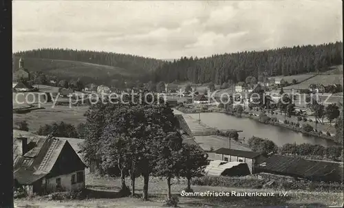 Rautenkranz Vogtland Teilansicht Sommerfrische Kat. Morgenroethe Rautenkranz