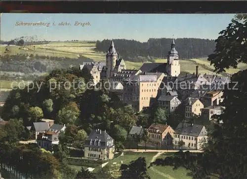 Schwarzenberg Erzgebirge Schloss Kirche Kat. Schwarzenberg