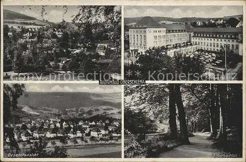 Oberschlema Erzgebirge Gesamtansicht Radiumbad Schneeberg Kurhaus mit Hotel Silberbachtal Kat. Bad Schlema