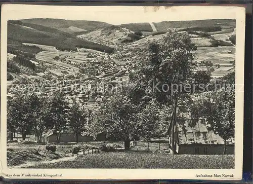 Klingenthal Vogtland Panorama Musikwinkel Kalender fuer das Erzgebirge und Vogtland 1955 Kat. Klingenthal Sachsen
