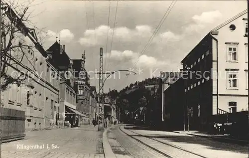 Klingenthal Vogtland Strassenpartie Kat. Klingenthal Sachsen