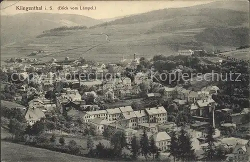 Klingenthal Vogtland Blick vom Laempel Kat. Klingenthal Sachsen