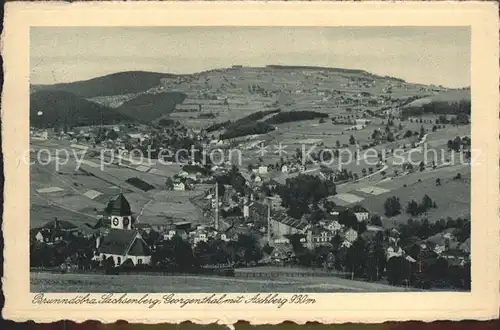 Brunndoebra Sachsenberg Georgenthal mit Aschberg Kat. Klingenthal Sachsen