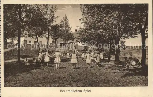 Johanngeorgenstadt Rochlitzer Kinderheim Kinder auf der Spielwiese Kat. Johanngeorgenstadt