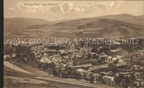 Klingenthal Vogtland Blick vom Laempel Kat. Klingenthal Sachsen