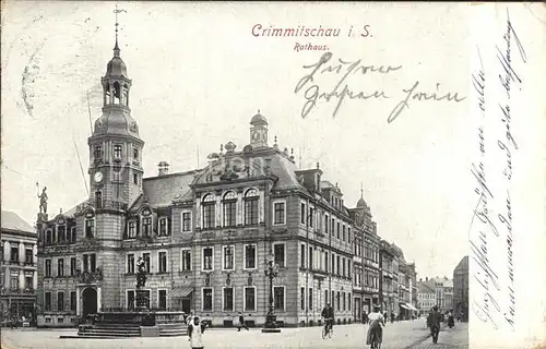 Crimmitschau Rathaus Kat. Crimmitschau