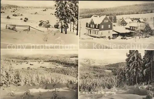 Muehlleithen Klingenthal im Winter Kat. Klingenthal Sachsen