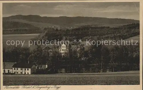 Langenberg Erzgebirge Heimstaette Foerstel Kat. Schwarzenberg