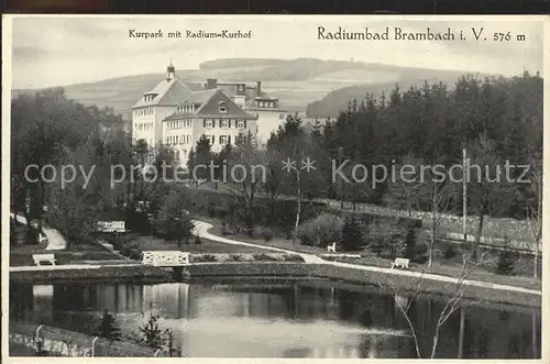 Bad Brambach Radiumbad Kurpark Kat. Bad Brambach