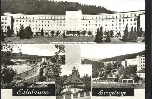 Erlabrunn Erzgebirge Bergarbeiter Krankenhaus   Kat. Breitenbrunn Erzgebirge