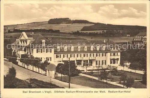 Bad Brambach Radium Kurhotel Radium Mineralquelle Kat. Bad Brambach