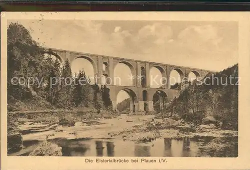 Plauen Vogtland Elstertalbruecke Kat. Plauen