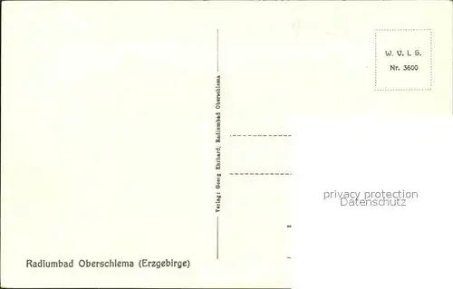Oberschlema Erzgebirge Radiumbad Kurhaus  Kat. Bad Schlema
