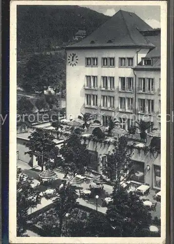 Oberschlema Erzgebirge Kurhotelgarten Radiumbad  Kat. Bad Schlema