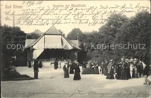 Bad Elster Kurplatz Musikhalle  Kat. Bad Elster