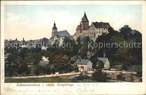 Schwarzenberg Erzgebirge Schloss  Kat. Schwarzenberg