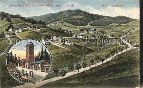Schoenheide Erzgebirge Kuhberg Prinz Georg Turm Kat. Schoenheide Erzgebirge