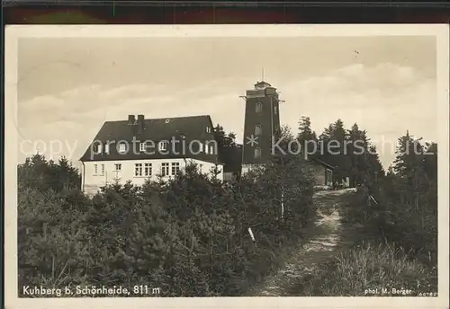 Schoenheide Erzgebirge Kuhberg neues Berghaus  Kat. Schoenheide Erzgebirge