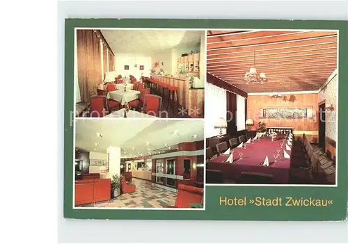 Zwickau Sachsen Hotel Stadt Zwickau Mokka Snake Bar Foyer Weinrestaurant Kat. Zwickau