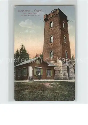 Schoenheide Erzgebirge Prinz Georg Turm auf dem Kuhberg Kat. Schoenheide Erzgebirge
