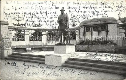 Bad Elster Koenig Friedrich August Denkmal Kat. Bad Elster