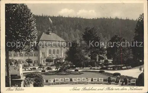 Bad Elster Badehaus Platz vor Kurhaus Kat. Bad Elster