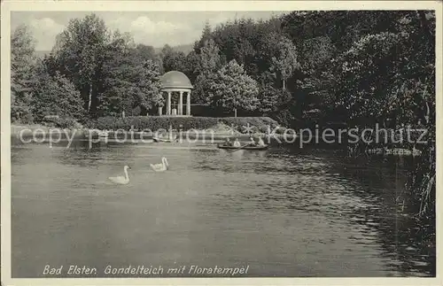 Bad Elster Gondelteich mit Floratempel Kat. Bad Elster