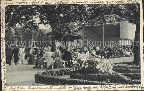 Bad Elster Badeplatz mit Konzerthalle Kat. Bad Elster