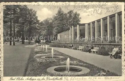 Bad Elster Wandelhalle mit Anlagen Kat. Bad Elster