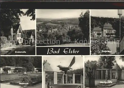 Bad Elster Kirchstrasse Badehaus Moritzquelle Badecafe Kat. Bad Elster