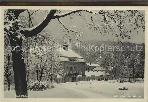 Bad Elster Albertbad im Winter Kat. Bad Elster