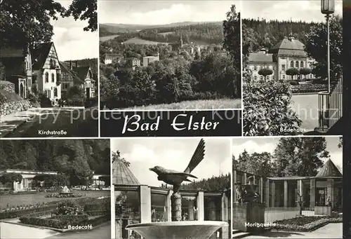 Bad Elster Kirchstrasse Badehaus Badecafe Moritzquelle Kat. Bad Elster