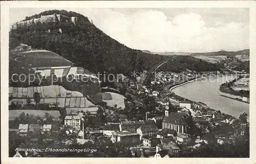 Koenigstein Saechsische Schweiz Elbsandsteingebirge  Kat. Koenigstein Saechsische Schweiz