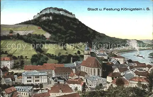Koenigstein Saechsische Schweiz Festung  Kat. Koenigstein Saechsische Schweiz