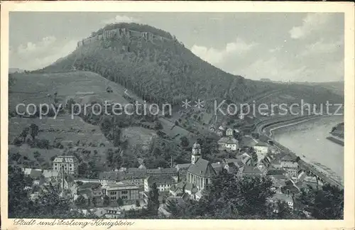 Koenigstein Saechsische Schweiz Festung  Kat. Koenigstein Saechsische Schweiz