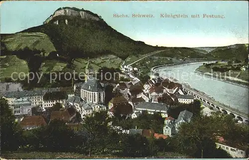 Koenigstein Saechsische Schweiz Festung  Kat. Koenigstein Saechsische Schweiz