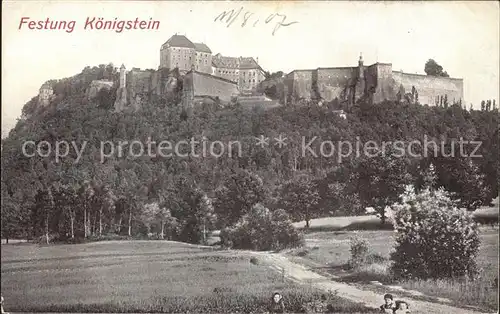 Koenigstein Saechsische Schweiz Festung  Kat. Koenigstein Saechsische Schweiz