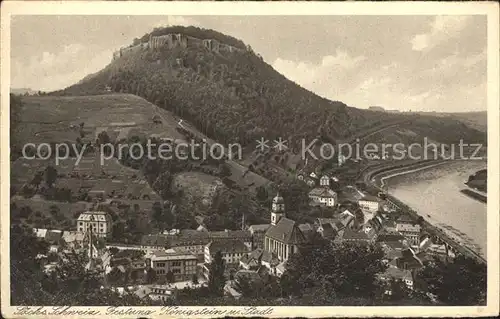 Koenigstein Saechsische Schweiz Festung  Kat. Koenigstein Saechsische Schweiz