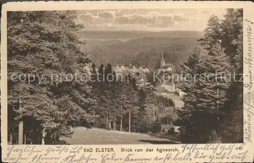 Bad Elster Blick vom Agnesruh  Kat. Bad Elster