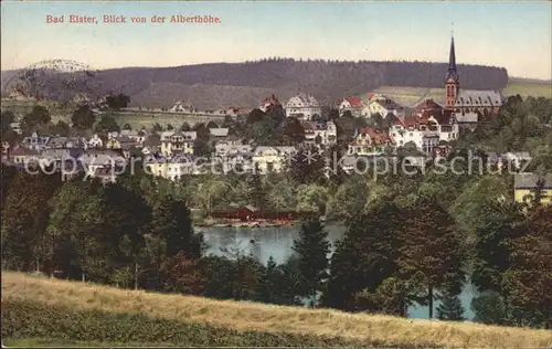 Bad Elster Blick vom Alberthoehe Bahnpost  Kat. Bad Elster