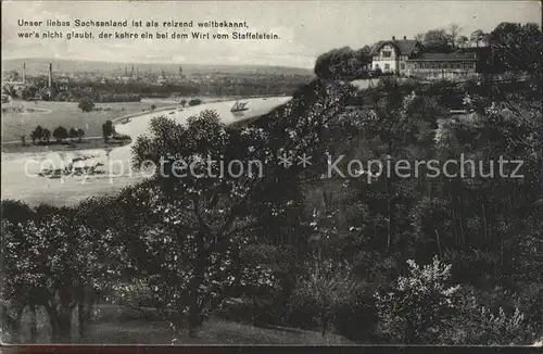 Niederpoyritz Wirtschaft Staffelstein Dampfer  Kat. Dresden