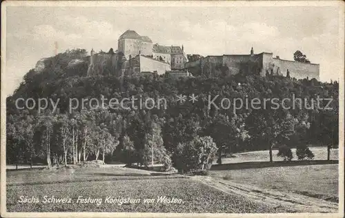 Koenigstein Saechsische Schweiz Festung  Kat. Koenigstein Saechsische Schweiz