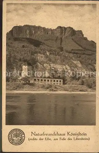 Koenigstein Saechsische Schweiz Lilienstein Gebaeude  Kat. Koenigstein Saechsische Schweiz